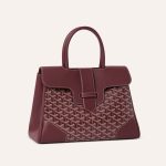 Goyard Saigon Tote Bordeaux Goyardine Canvas Palladium Hardware - Image 2